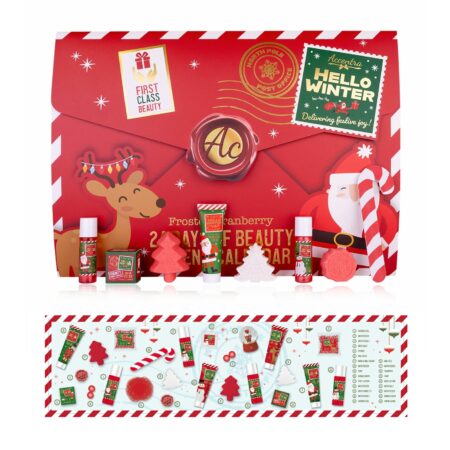 Adventskalender HELLO WINTER in aufklappbarer Box (Briefumschlag)