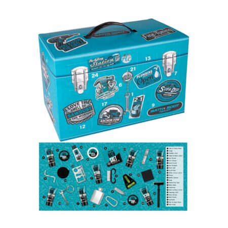 Adventskalender BATH & BODY TOOLKIT in Box in Werkzeugkofferoptik