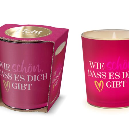 Licht mit Teelicht Auf uns Mädels "Schön, dass es dich gibt"