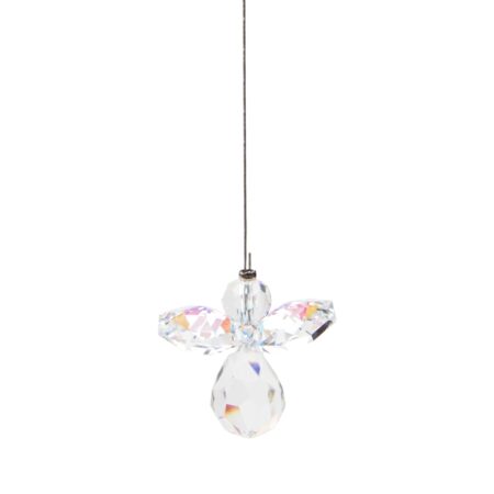 Schutzengel aus Glasstein - Nordlicht "Aurora borealis"