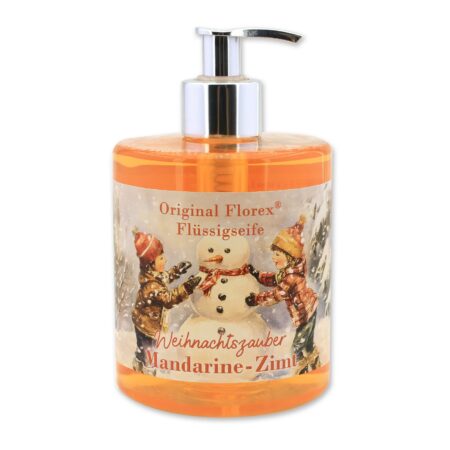 Flüssigseife mit Schafmilch 500ml 'Weihnachtszauber' - Zimt-Orange