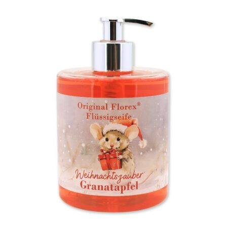 Flüssigseife mit Schafmilch 500ml 'Weihnachtszauber' - Granatpafel