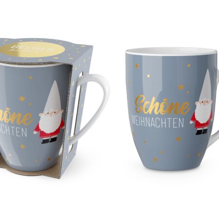 Becher 250ml Happy Christmas "Schöne Weihnachten" (Zwerg)