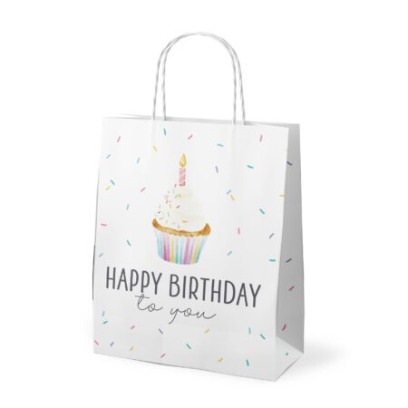 Geschenktüte Liebe Wünsche "Happy Birthday" (Torte)
