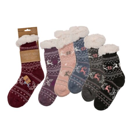 Damen-Hüttensocken, Reindeer & Ice flower, Gr. 36-42