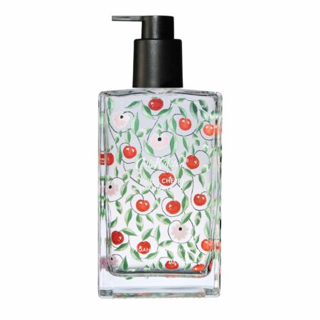 Flüssigseife 300ml in Glas-Pumpspender Sweet Cherry