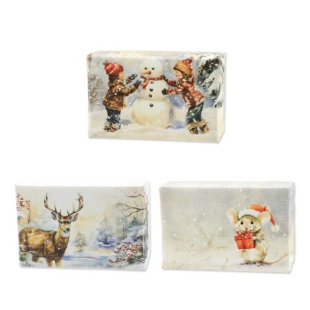 Seife mit Schafmilch 150g 'Weihnachtszauber' im Display MIX