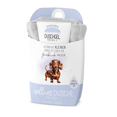 Geschenkset Wellnessdusche Lucky Friends "Es sind die kleien Dinge im Leben, die glücklich machen" (