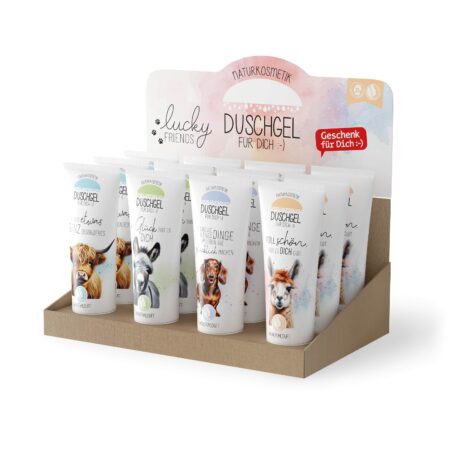 Duschgel 200ml Lucky Friends im Display MIX