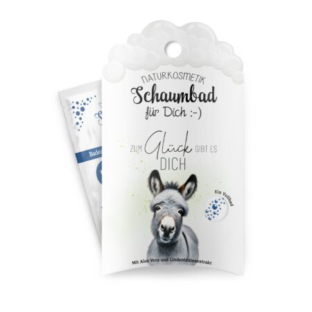 Schaumbad 40ml Lucky Friends "Zum Glück gibt es Dich" (Esel)
