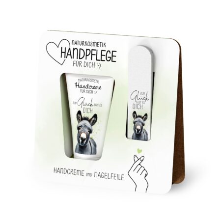 Handpflegeset Lucky Friends "Zum Glück gibt es Dich" (Esel)