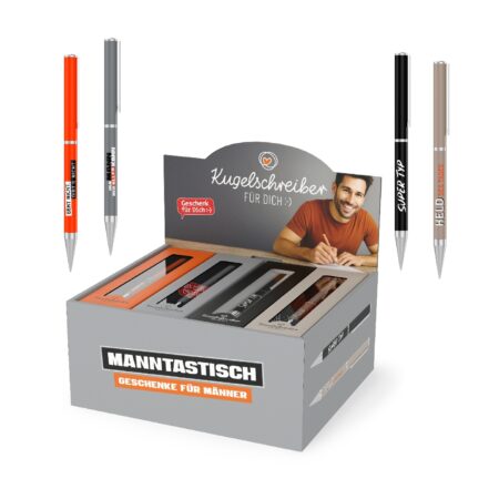 Kugelschreiber Manntastisch im Display MIX