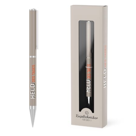 Kugelschreiber Manntastisch "Held des Tages"