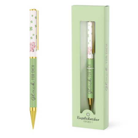 Kugelschreiber Liebe Wünsche "Glück für Dich" (Schwein)