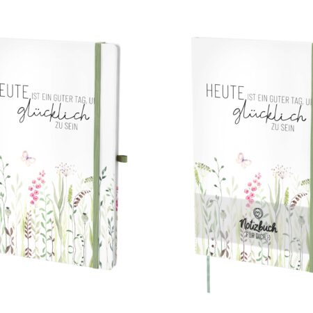 Notizbuch A5 Lovely Greetings "Heute ist ein guter Tag, um glücklich zu sein"
