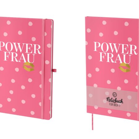 Notizbuch A5 Auf uns Mädels "Powerfrau"