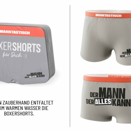Boxershorts Manntastisch "Der Mann der alles kann"