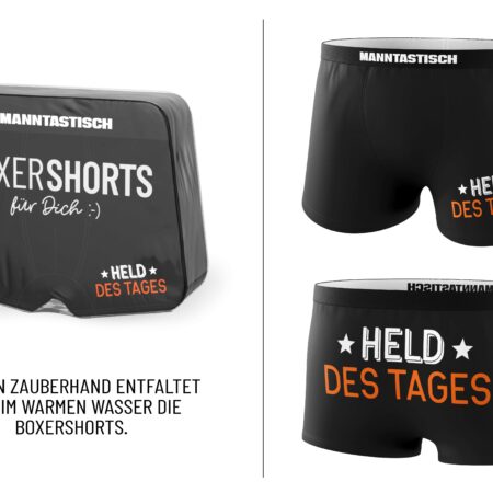 Boxershorts Manntastisch "Held des Tages"