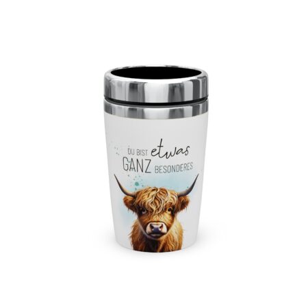 Thermobecher to go 240ml Lucky Friends "Du bist etwas ganz besonderes" (Rind)