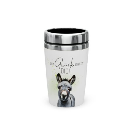Thermobecher to go 240ml Lucky Friends "Zum Glück gibt es Dich" (Esel)