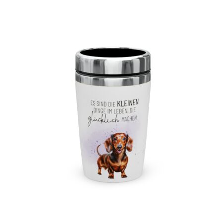Thermobecher to go 240ml Lucky Friends "Es sind die kleien Dinge im Leben, die glücklich machen" (Da