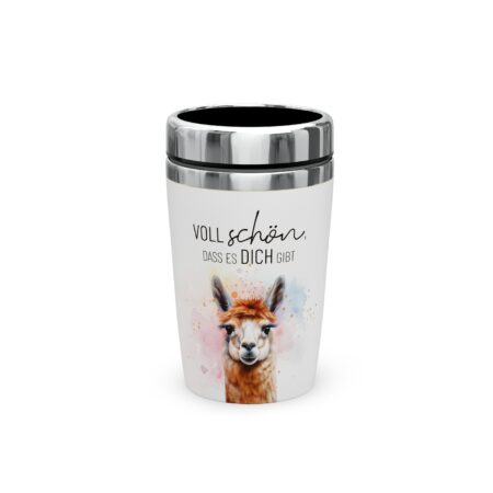 Thermobecher to go 240ml Lucky Friends "Voll schön, dass es Dich gibt" (Lama2)