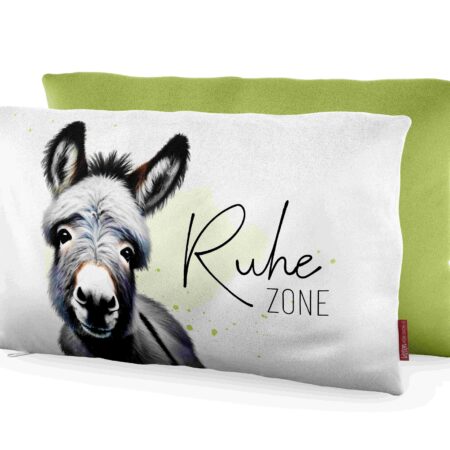 Kissen 25x40cm Lucky Friends "Rohezone" (Esel)