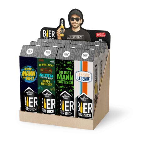 Bier 0,33 l Manntastisch Legende im Display MIX