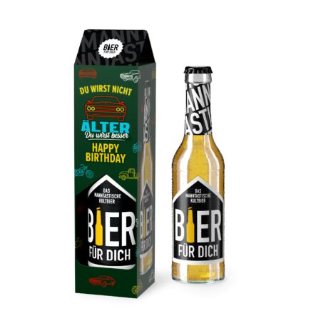 Bier 0,33 l Manntastisch Legende "Du wirst nicht älter, du wirst besser" (Happy Birthday)