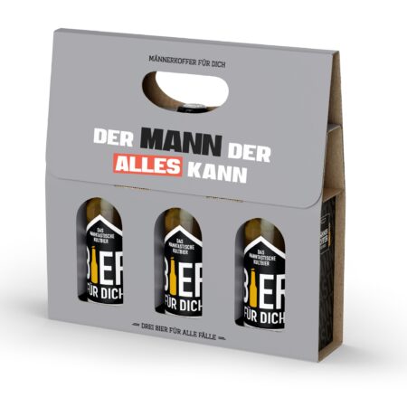 Männerkoffer Bier Manntastisch "Der Mann der alles kann"