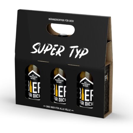 Männerkoffer Bier Manntastisch "Supertyp"