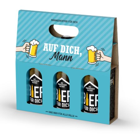 Männerkoffer Bier Manntastisch Geburtstag "Auf Dich, Mann"