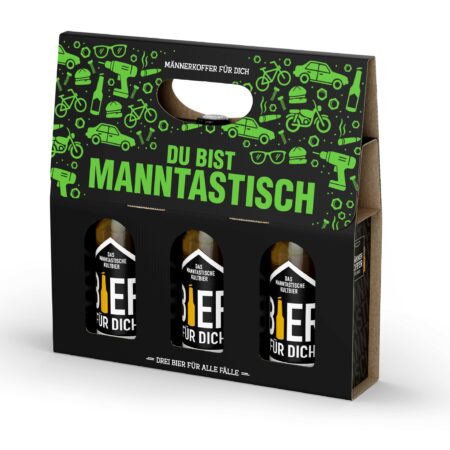 Männerkoffer Bier Manntastisch Geburtstag "Du bist Manntastisch"