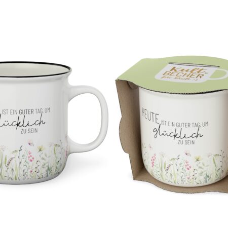 Kultbecher 250ml Lovely Greetings "Heute ist ein guter Tag, um glücklich zu sein"