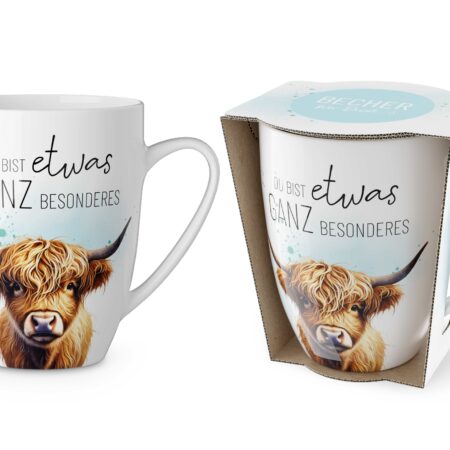 Becher 250ml Lucky Friends "Du bist etwas ganz besonderes" (Rind)