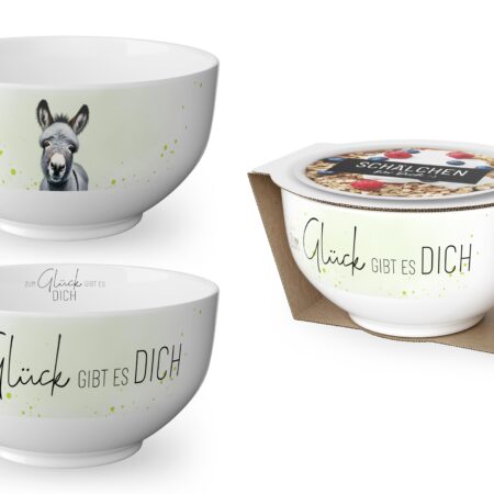 Schälchen Lucky Friends "Zum Glück gibt es Dich" (Esel)