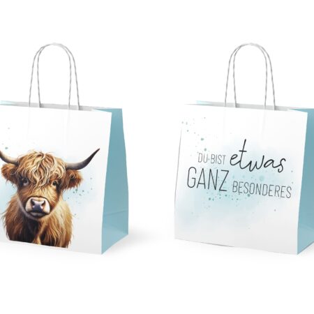 Mini-Geschenktüte Lucky Friends "Du bist etwas ganz besonderes" (Rind)