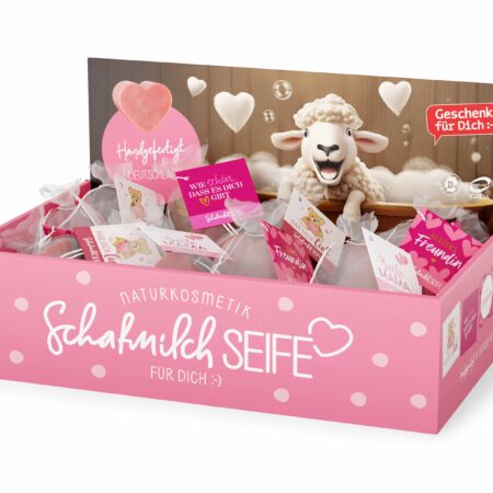 Herzseife 25g im Display Auf uns Mädels MIX