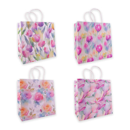 Geschenktasche FLOWERS 3 klein (ca. 20 x 12 x 20 cm)