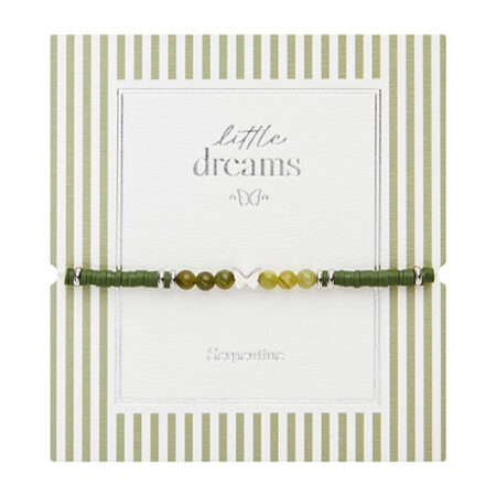 Armband "little dreams" - Serpentin - Edelstahl - Schmetterling