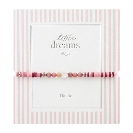 Armband "little dreams" - Thulit - Edelstahl - Herz