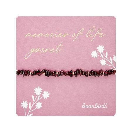 Armband "memories of life" - Granat