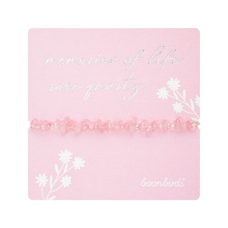 Armband "memories of life" - Rosenquarz