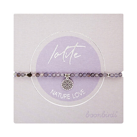 Armband "nature love" - Iolith - Edelstahl - Mandala des Glücks