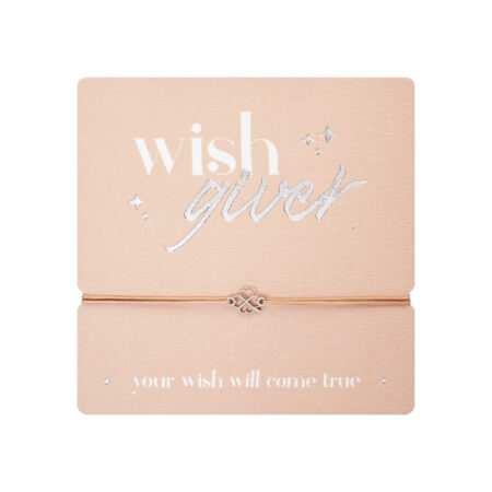 Armband "wish giver" - Edelstahl - Kleeblatt