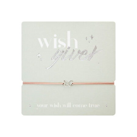 Armband "wish giver" - Edelstahl - Schmetterling