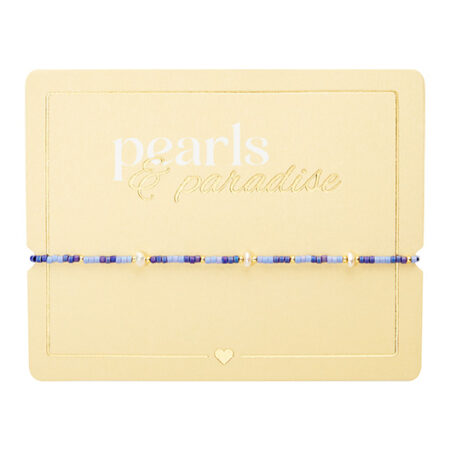 Armband "Pearls & Paradise" - Blau