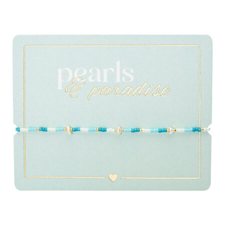 Armband "Pearls & Paradise" - Türkis