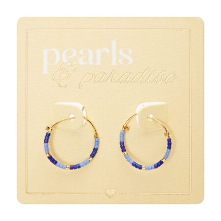 Ohrringe "Pearls & Paradise" - Blau