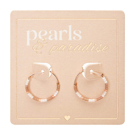 Ohrringe "Pearls & Paradise" - Braun